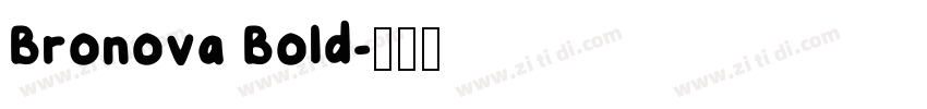 Bronova Bold字体转换